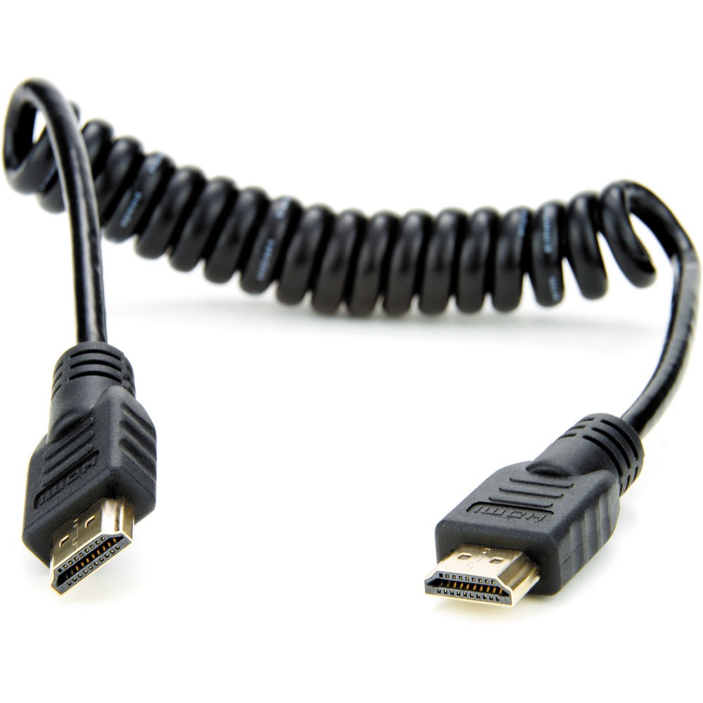 Atomos HDMI Coiled Cable 30-45 cm สาย HDMI ไป HDMI จาก Atomos แบบสายสปริง ราคา 990 บาท