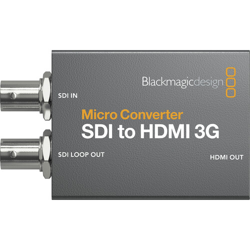 Blackmagic Design Micro Converter SDI to HDMI 3G กล่องแปลงสัญญาณภาพ SDI เป็น HDMI  ใส่ 3D LUT ได้ ใช้ไฟจากพอร์ท USB Type-C ราคา 2000 บาท