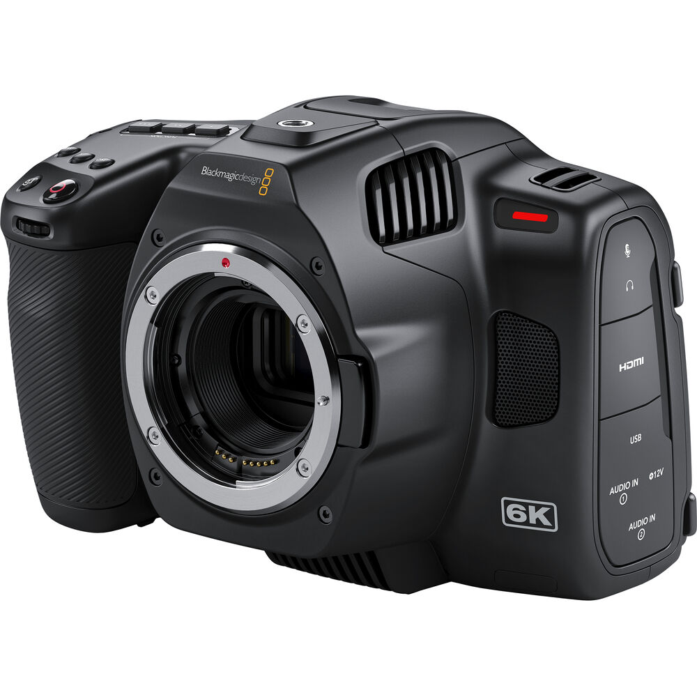 Blackmagic Design Pocket Cinema Camera 6K Pro (Canon EF) กล้องถ่ายภาพยนตร์ระดับมืออาชีพ ความละเอียด 6K จอทัชสกรีนพับได้ ND ในตัว บันทึก RAW File ราคา 90750 บาท