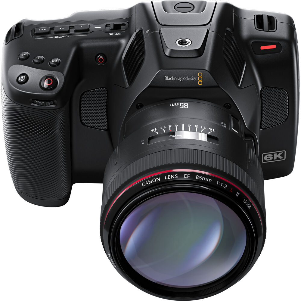 Blackmagic Design Pocket Cinema Camera 6K Pro (Canon EF) กล้องถ่ายภาพยนตร์ระดับมืออาชีพ ความละเอียด 6K จอทัชสกรีนพับได้ ND ในตัว บันทึก RAW File ราคา 90750 บาท