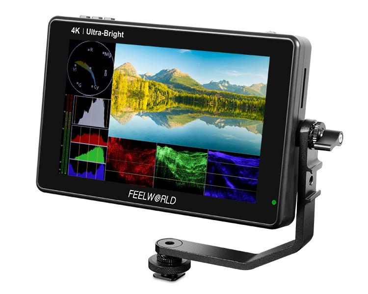 FEELWORLD LUT7 PRO 7 inches 3D LUT Touch Screen 4K HDMI Monitor จอมอนิเตอร์ 7 นิ้ว ทัชสกรีน รองรับ 3D LUT, HDR สว่าง 2200nit ฟังก์ชั่น Waveform, Vectorscope, Focus Assist ราคา 9800 บาท