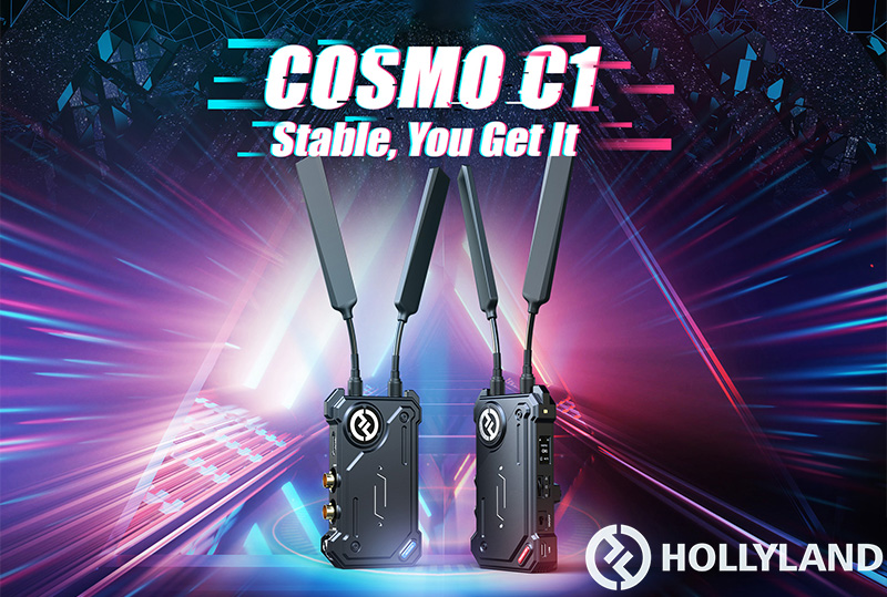 Hollyland Cosmo C1 SDI/HDMI Wireless Video Transmission System ชุดส่งสัญญาณภาพไร้สาย SDI/HDMI รองรับสัญญาณ 1080p60 ระยะ 300 เมตร Latency ต่ำเพียง 40 ms สามารถต่อสาย USB Type-C เข้ากับคอมพิวเตอร์เพื่อ Live Stream ได้ทันที