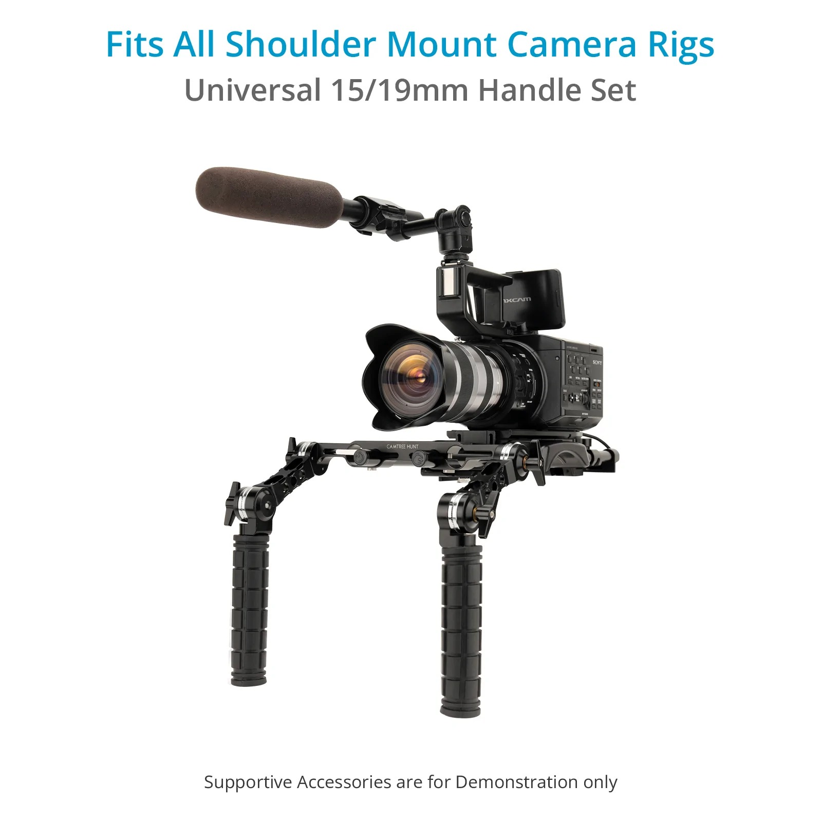 Camtree Hunt 19mm/15mm Rosette Handle Set ด้ามจับสำหรับชุดริกกล้องแบบพาดบ่า รองรับ Rod 15/19mm ราคา 7400 บาท