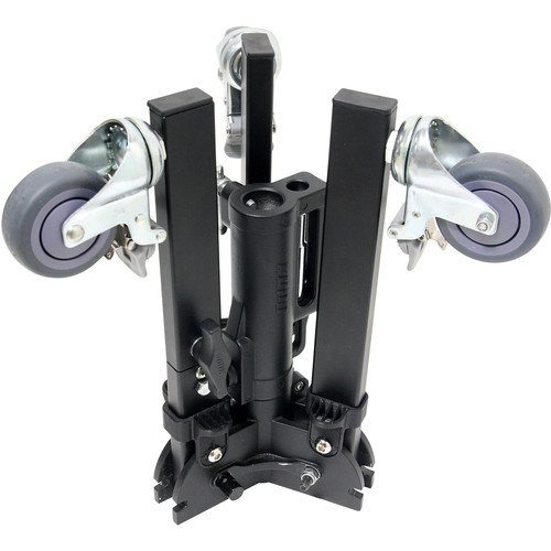 Kupo 340 Roller Stand Base ล้อเสริมสำหรับใส่ขา C-Stand ระบบล็อกขาแบบปลดเร็ว มาพร้อมช่องสำหรับใส่ไฟขนาด 1-1/8, 5/8 และเดือยขนาด 5/8 ขาปรับระดับได้ ราคา 6150 บาท