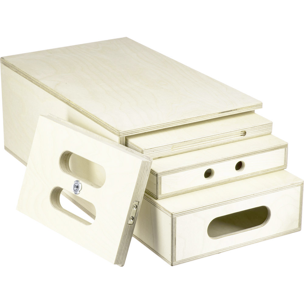 KUPO 4 in 1 Nesting Apple Box Set กล่องไม้อเนกประสงค์ 4 ขนาด Pancake, Quarter, Half และ Full Apple Box ซ้อนเก็บในกล่องเดียวพร้อมฝาปิดแม่เหล็กในตัว ราคา 6900 บาท