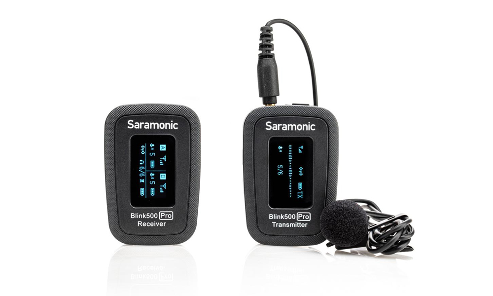 Saramonic Blink 500 Pro B1 Digital Camera-Mount Wireless Omni Lavalier Microphone System ไมค์ไวเลสสำหรับกล้องและสมาร์ทโฟน พร้อมไมค์ติดเสื้อ กล่องชาร์จในตัว ราคา 6700 บาท