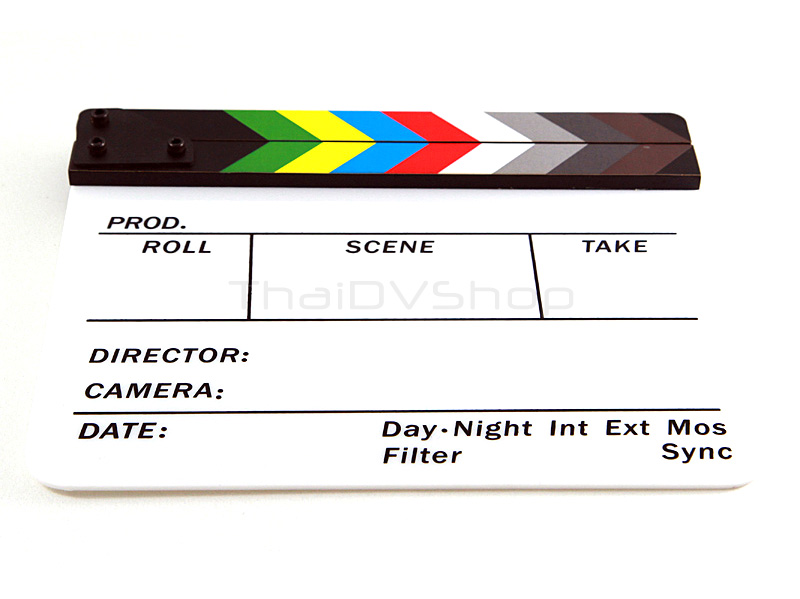 สเลทถ่ายหนัง movie slate clapperboard acrylic อคริลิค ราคา 390 บาท