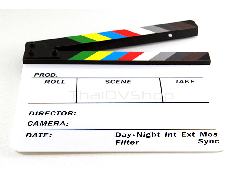สเลทถ่ายหนัง movie slate clapperboard acrylic อคริลิค ราคา 390 บาท
