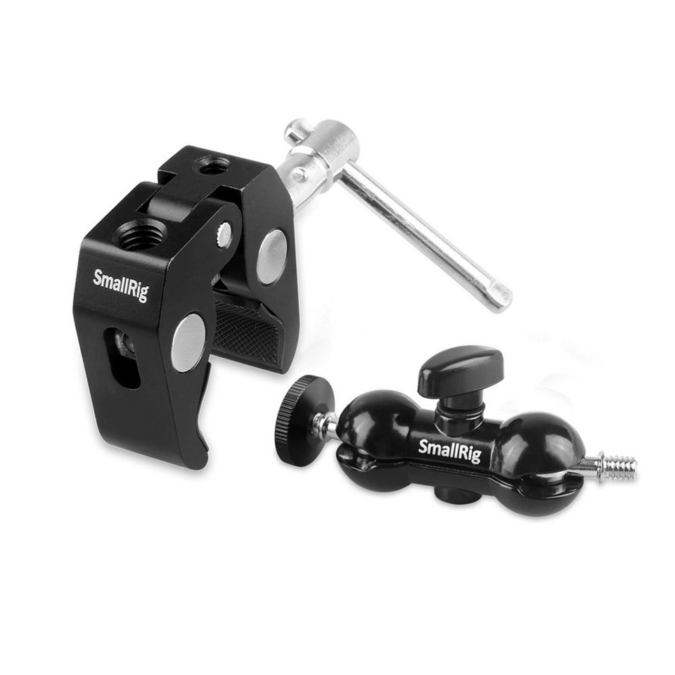 SmallRig Multi-function Super Clamp with Double Ball Heads & 1/4