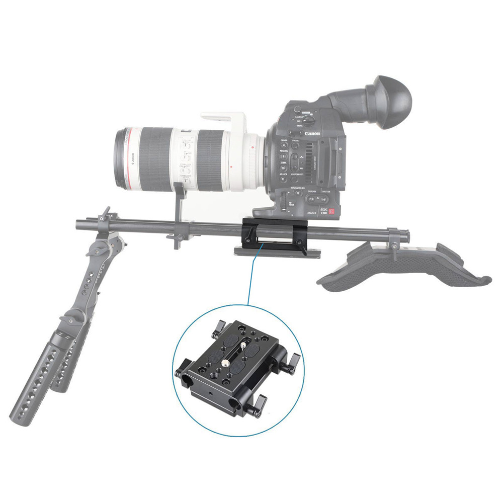 SmallRig Tripod Mounting Kit W/15mm Rail Block 1798 เพลทติดขาตั้งกล้อง พร้อมช่องใส่ท่อ 15 มม.