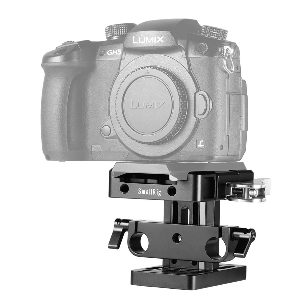 SmallRig Baseplate (Manfrotto) with 15mm Rail Support System 2039 เพลทติดชุดริกกล้องแบบ Manfrotto ใส่ Rod 15mm ราคา 4500 บาท