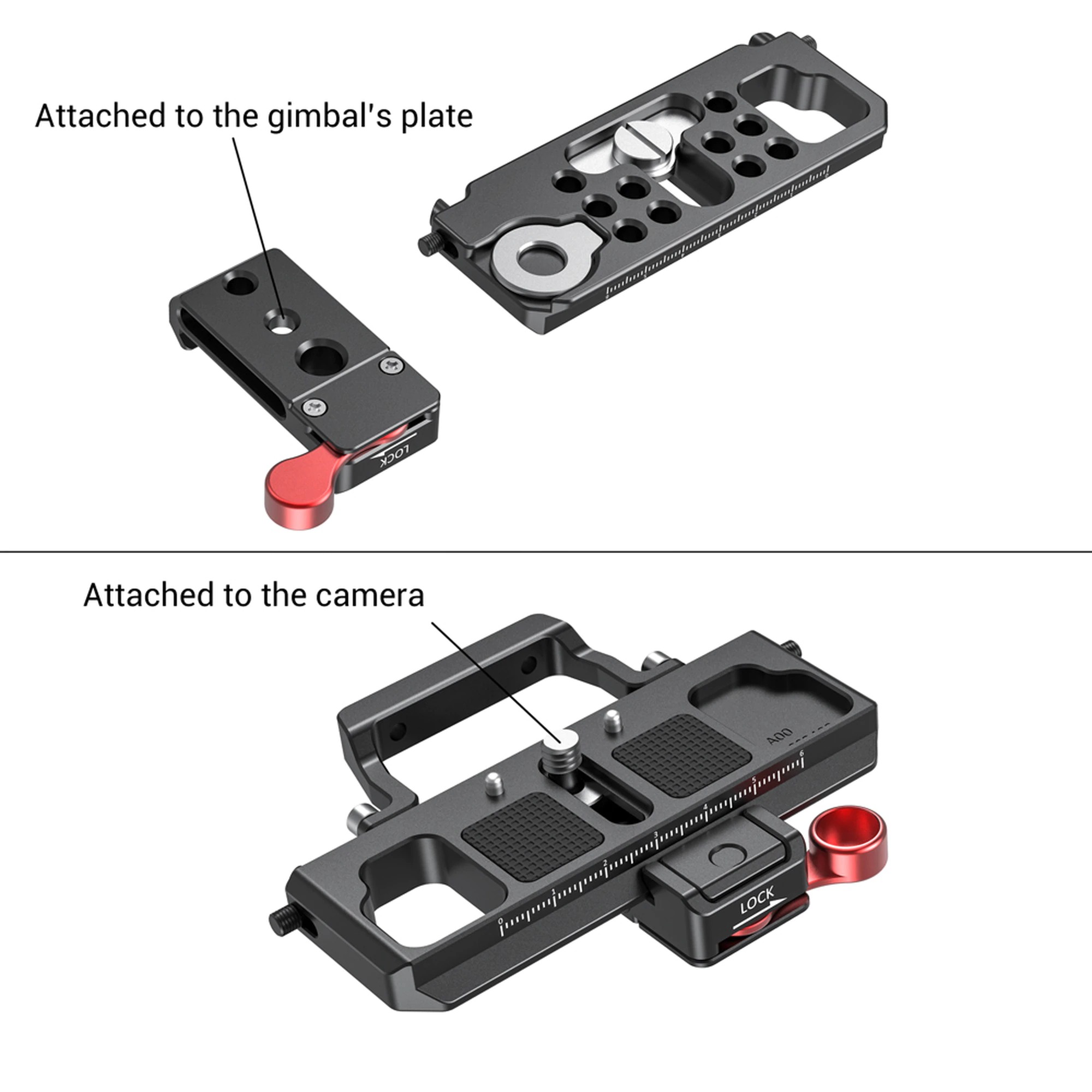 SmallRig Offset Kit for BMPCC 4K & 6K and Ronin S Crane 2 Moza Air 2 BSS2403 เพลทติดกล้อง Blackmagic Pocket 4K / 6K สำหรับติดตั้งบนกิมบอล ช่วยในการตั้งบาลานซ์ ราคา 1600 บาท