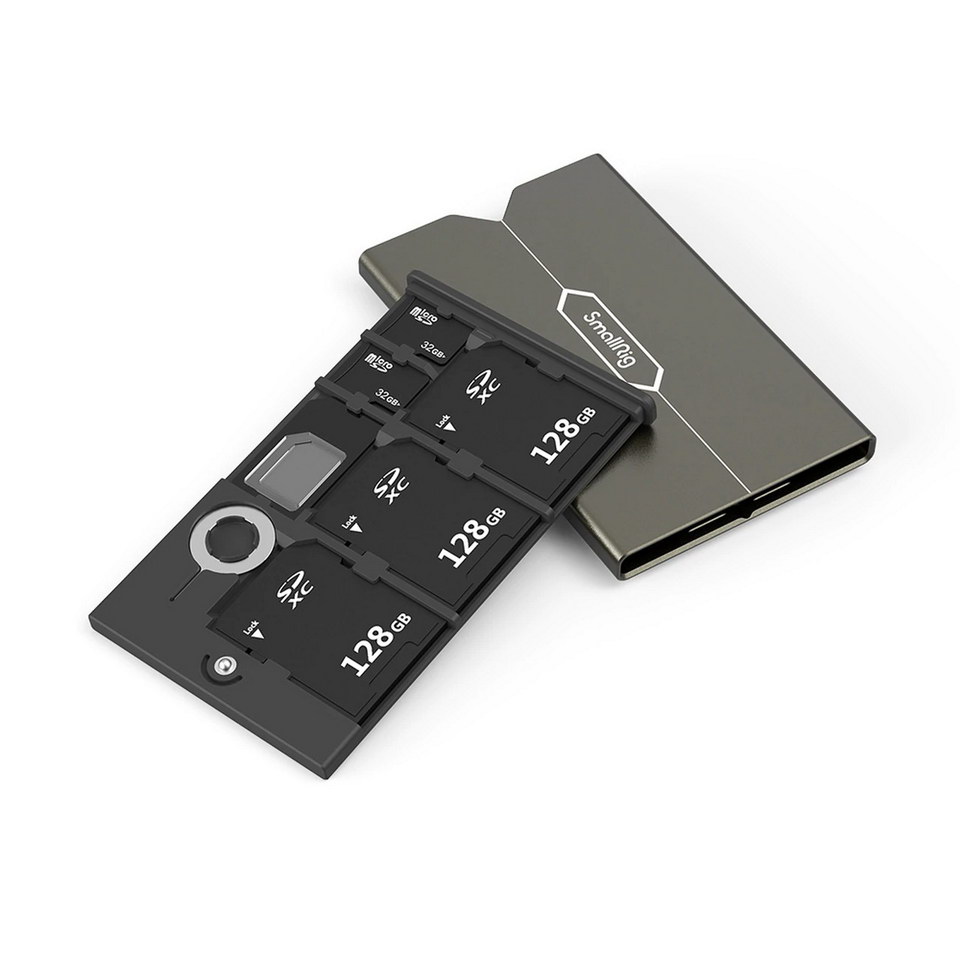 SmallRig Memory Card Case 2832 กล่องใส่เมมโมรี่การ์ด รองรับ SD Card, Micro SD Card และ SIM พร้อมเข็มถอดซิม ราคา 290 บาท