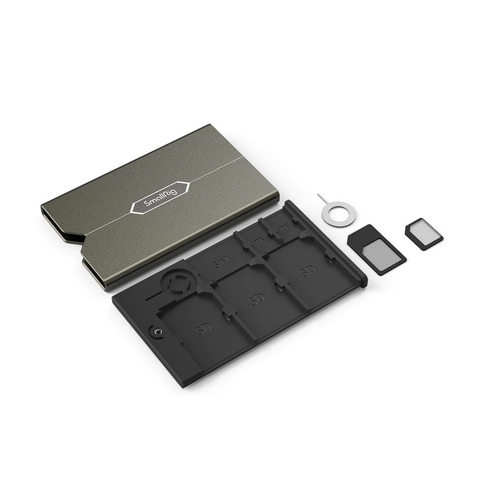 SmallRig Memory Card Case 2832 กล่องใส่เมมโมรี่การ์ด รองรับ SD Card, Micro SD Card และ SIM พร้อมเข็มถอดซิม ราคา 290 บาท