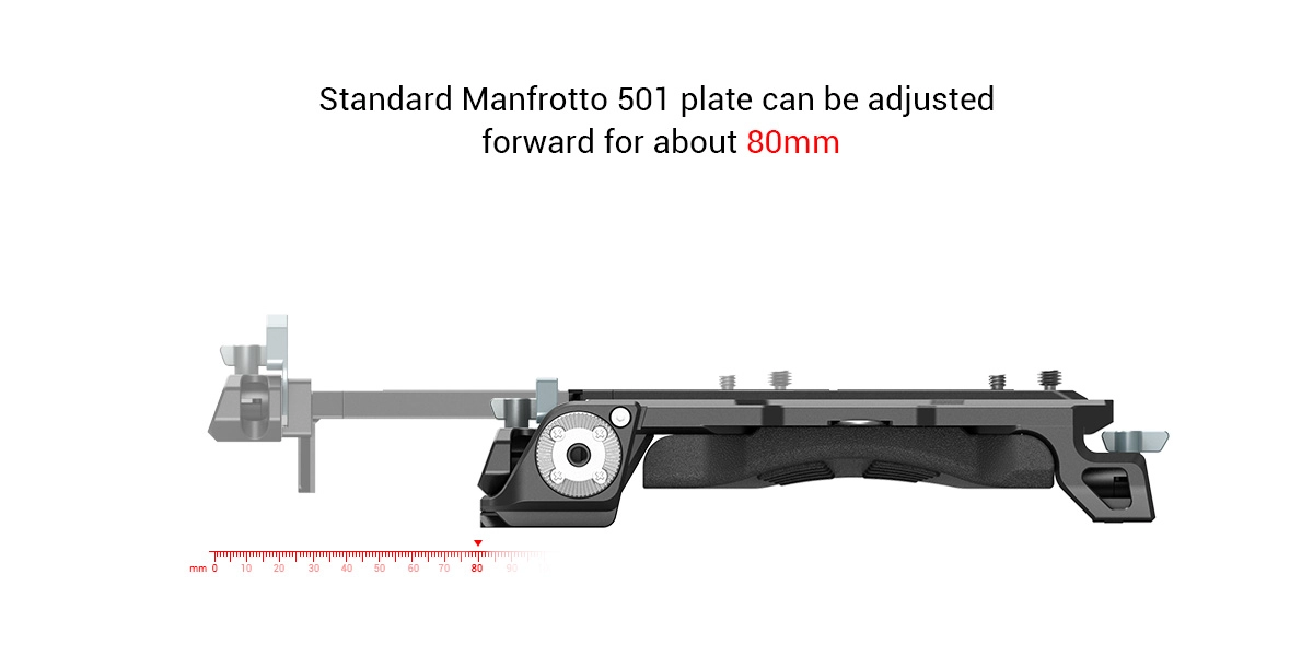 SmallRig Shoulder Pad Pro 2837B แผ่นรองบ่าสำหรับ baseplate Sony VCT-14 พร้อมเพลทติดกล้องแบบ Manfrotto 501 ราคา 6990 บาท