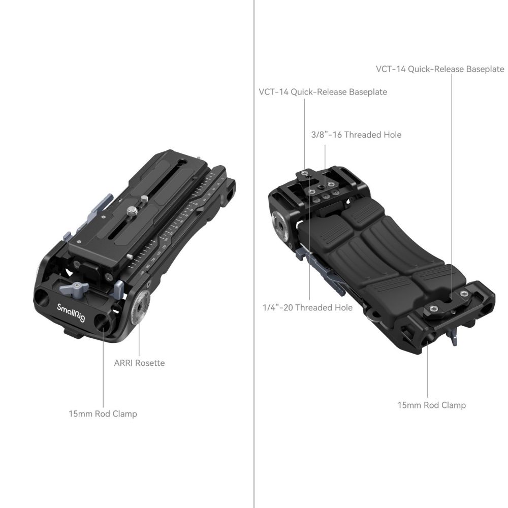 SmallRig Shoulder Pad Pro 2837B แผ่นรองบ่าสำหรับ baseplate Sony VCT-14 พร้อมเพลทติดกล้องแบบ Manfrotto 501 ราคา 6990 บาท