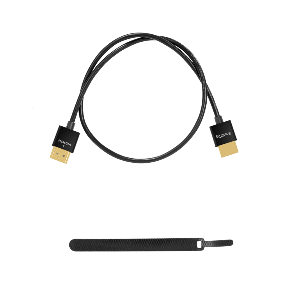 SmallRig Ultra Slim 4K HDMI cable 55cm 2957 สาย HDMI ขนาดเล็ก ความยาว 55 ซม. รองรับ HDMI 2.0 ราคา 380 บาท