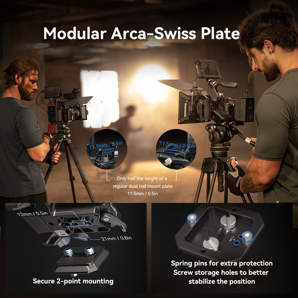 SmallRig Compact V-Mount Battery Mounting System 4064B เพลทติดกล้องแบบ Arca-Swiss พร้อมเพลทใส่แบต V-Mount ราคา 3490 บาท