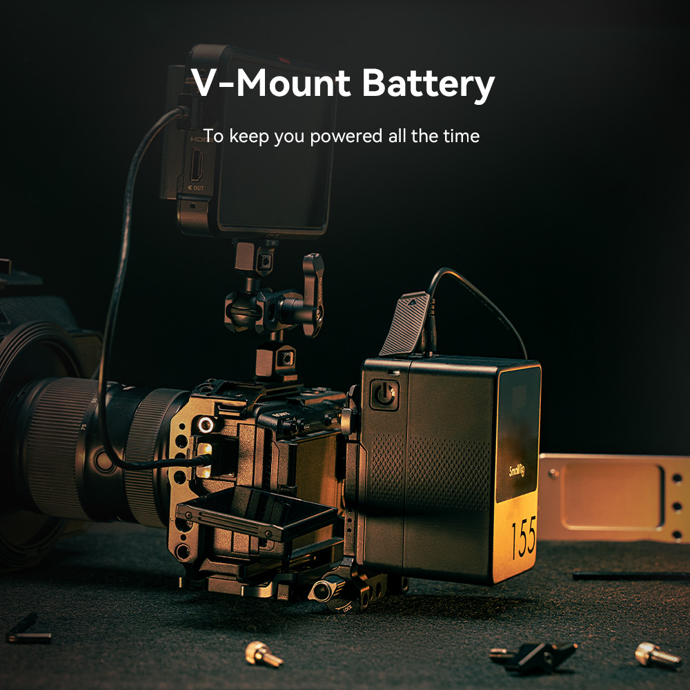 SmallRig Compact V-Mount Battery Mounting System 4064B เพลทติดกล้องแบบ Arca-Swiss พร้อมเพลทใส่แบต V-Mount ราคา 3490 บาท