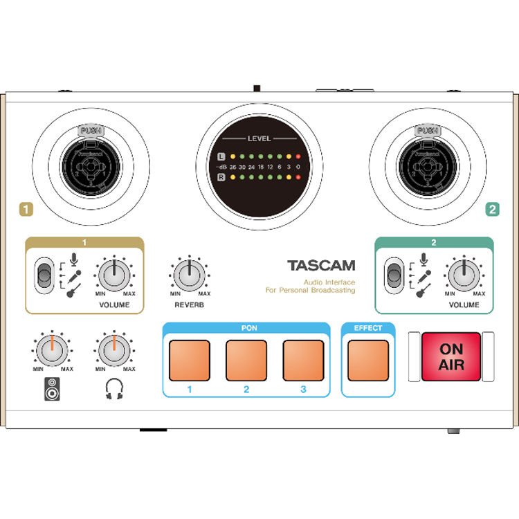 Tascam MiNiSTUDIO Creator US-42 Podcast Studio ออดิโออินเทอร์เฟสสำหรับงาน Podcast, Streaming, Facebook Live ราคา 5990 บาท