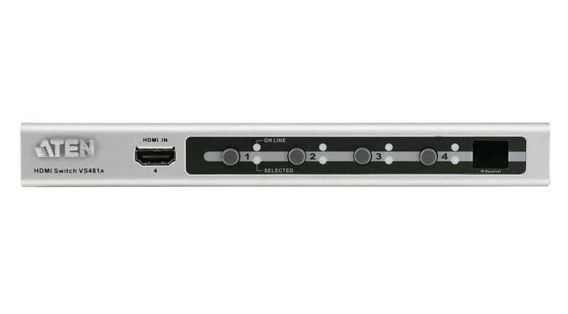 ATEN VS481A 4-Port HDMI Switch อุปกรณ์สลับสัญญาณภาพ HDMI 1.3b 4 input ออก 1 output รองรับ Full HD 1080p ราคา 3900 บาท