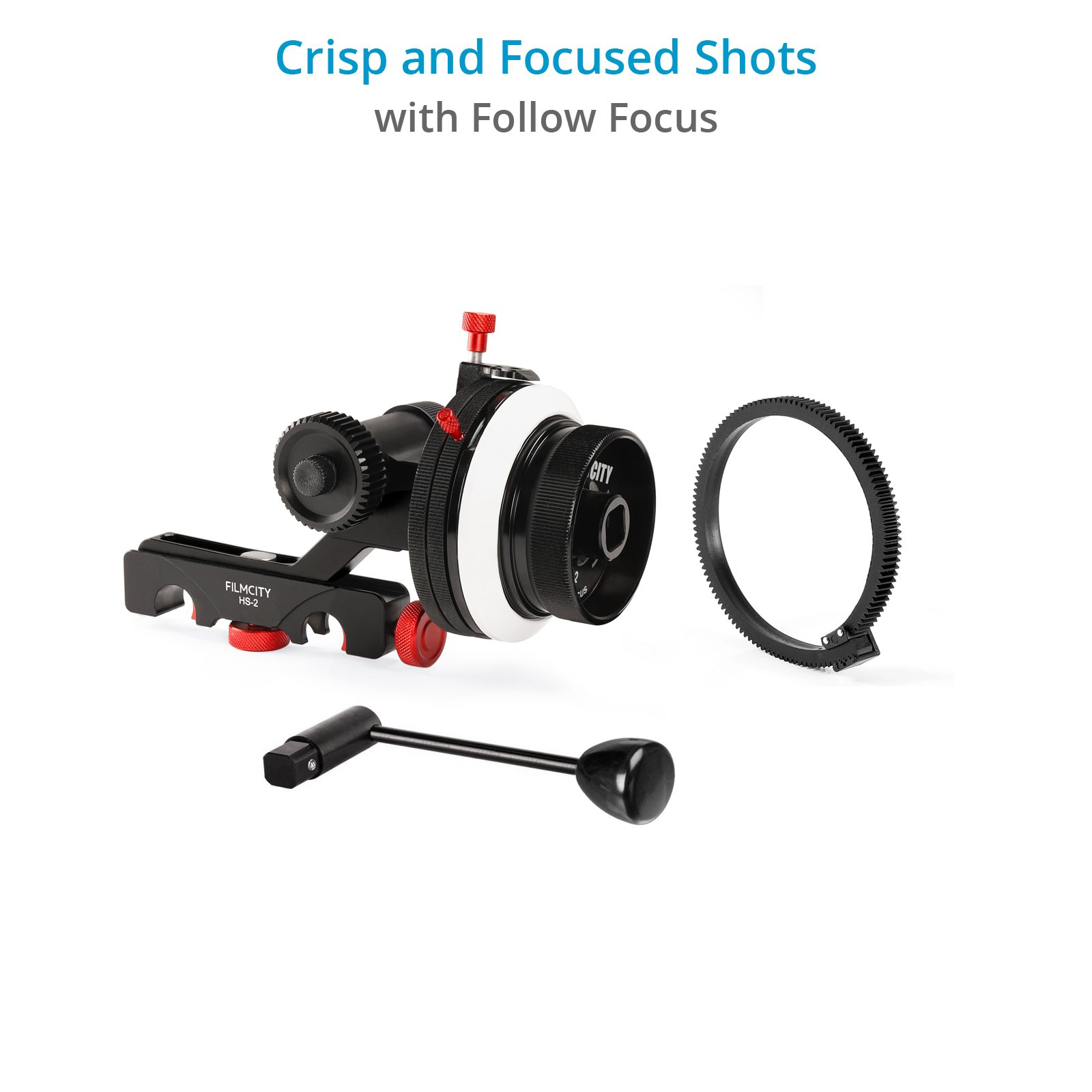 FILMCITY FC-03 Shoulder Rig Kit with Matte Box & Follow Focus for DSLR Cameras ชุดริกกล้อง DSLR พร้อมด้ามจับคู่ แผ่นรองบ่า Matte Box MB-600 Follow Focus HS-2 ราคา 13900 บาท
