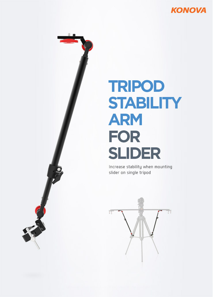 Konova Tripod Stability Arm ขายึดรางสไลด์กับขาตั้ง ราคา 3500 บาท