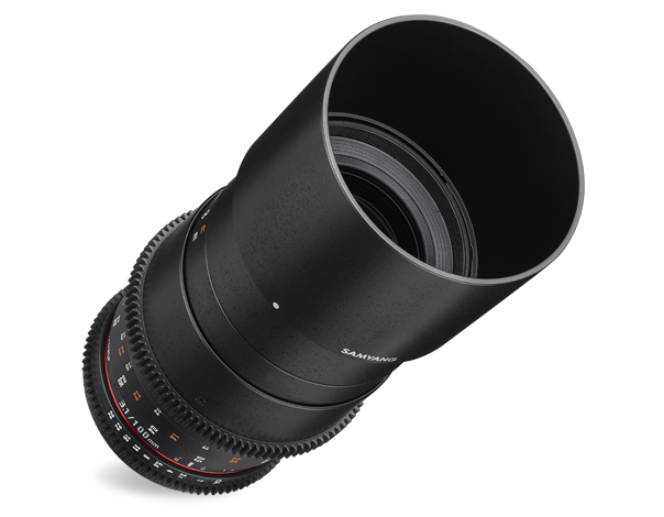 Samyang 100mm T3.1 Macro Cine DS Lens เลนส์ในระบบ Cinema รองรับการใช้งานร่วมกับ DSLR-Movie หรือ Professional Video Camera  ราคา 23900 บาท