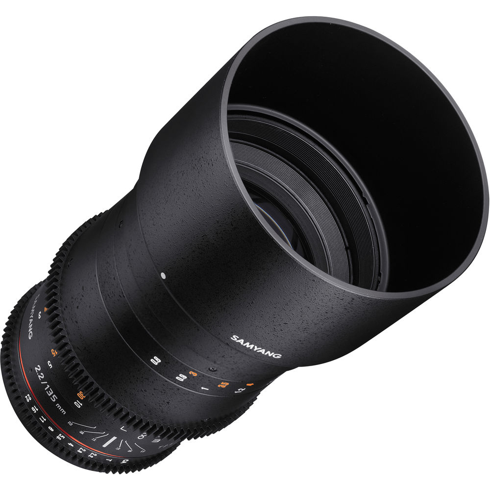 Samyang 135mm T2.2 AS UMC VDSLR II Lens for Canon EF Mount เลนส์ซีนีม่า ถ่ายภาพยนตร์ วิดีโอ รองรับการใช้งานร่วมกับ DSLR-Movie หรือ Professional Video Camera ราคา 23900 บาท