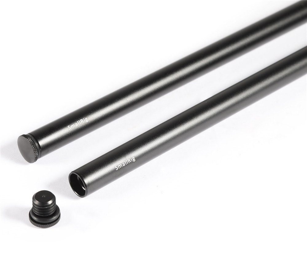 SmallRig 15mm Aluminum Rods 45cm 1055 ท่ออลูมิเนียมสีดำขนาด 15 มม. ยาว 45 ซม.ติดชุดริก พร้อมฝาปิด ราคา 1100 บาท