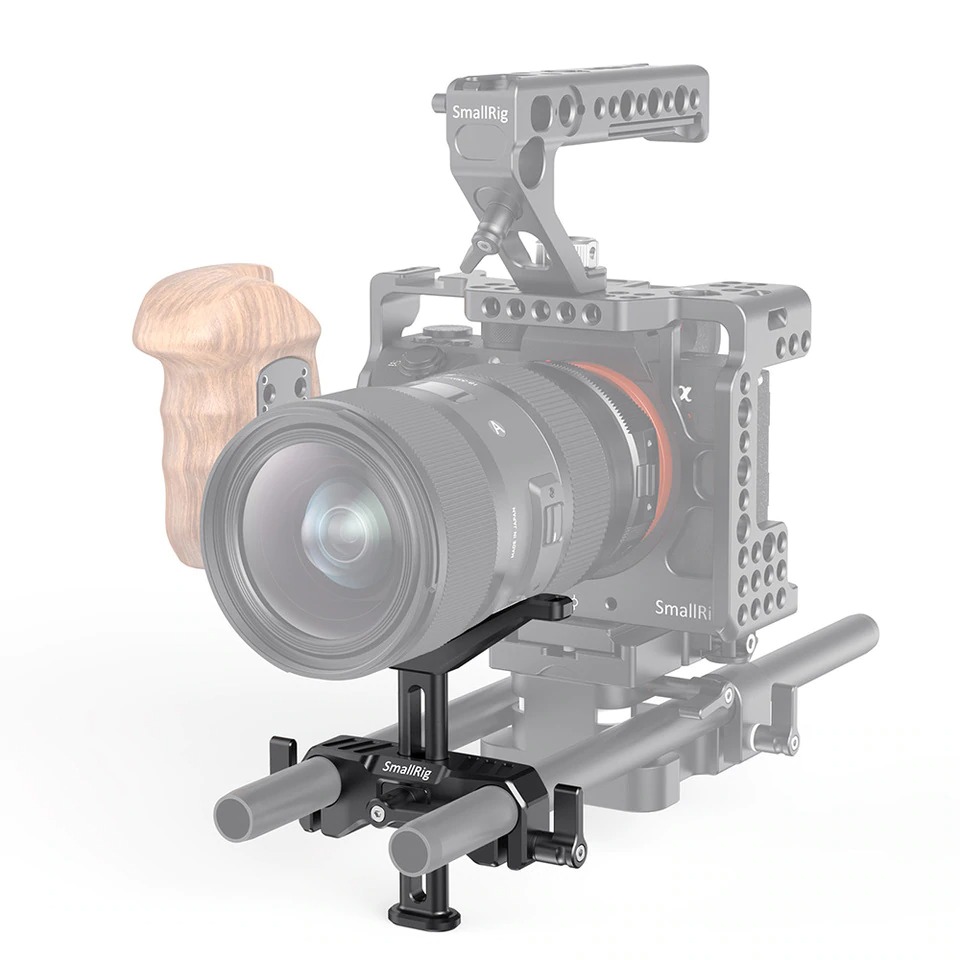 SmallRig 15mm LWS Universal Lens Support BSL2681 เลนส์ซัพพอร์ท ที่รองเลนส์สำหรับติดเข้ากับ rod 15 mm ปรับความสูงได้ 53.5 มม. ราคา 700 บาท