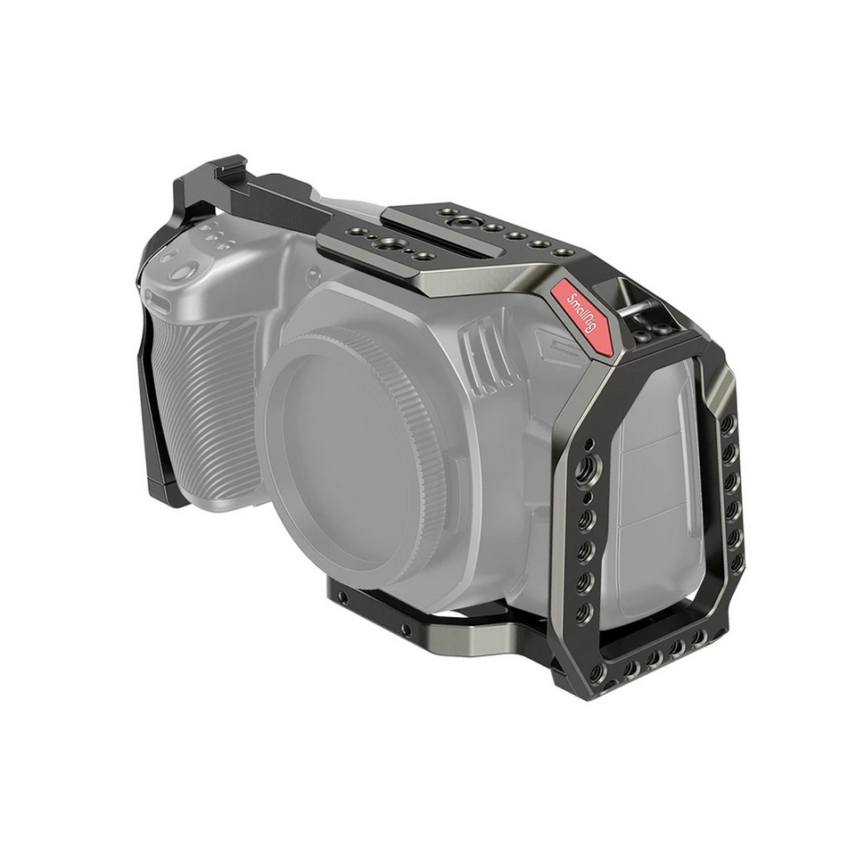 SmallRig Full Cage for BMPCC 4K & 6K (Dark Olive) 2766 ชุดริกกล้อง Blackmagic Design Pocket Cinema Camera 4K / 6K  สีพิเศษ Dark Olive พร้อมราง NATO ในตัว และฮอทชู ราคา 3600 บาท