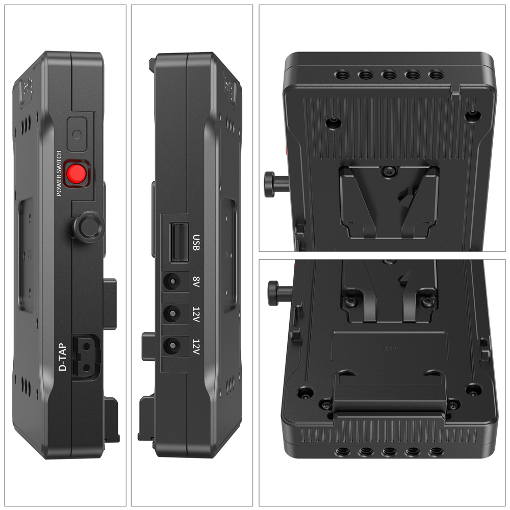 SmallRig V Mount Battery Adapter Plate with Adjustable Arm 3204 เพลทแบต V-Mount สำหรับชุดริกกล้อง พร้อมช่องจ่ายไฟ ราคา 4900 บาท