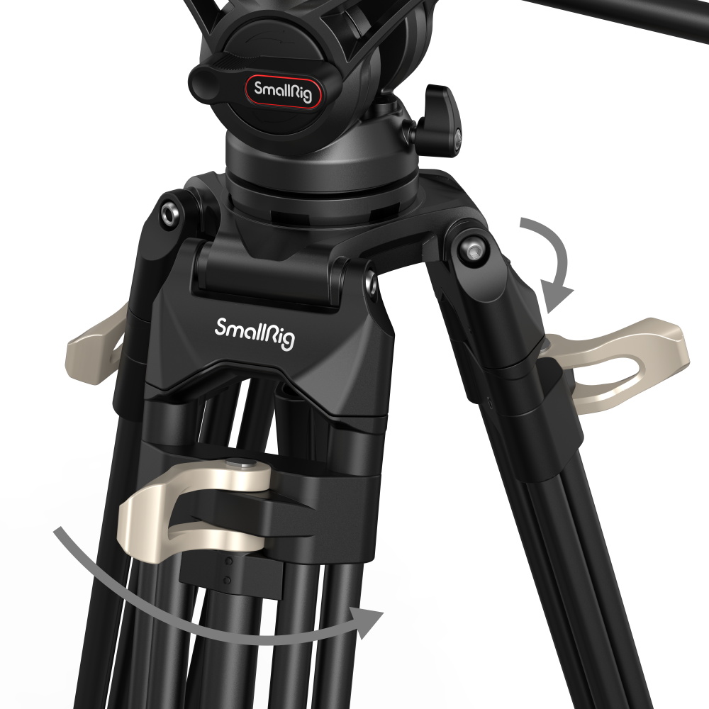 SmallRig Heavy-Duty Fluid Head Tripod AD-01 3751 ขาตั้งกล้องวิดีโอหัวน้ำมัน รองรับเพลท Manfrotto และ DJI RS2 ราคา 6090 บาท