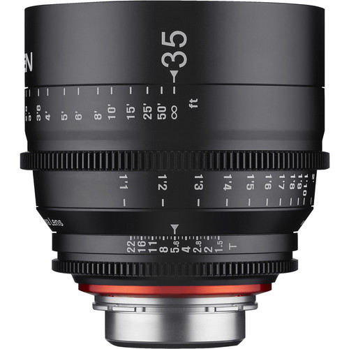 Xeen 35mm T1.5 Cinema Lens เลนส์ถ่ายหนังคุณภาพสูง ทางยาวโฟกัส 35 mm รูรับแสงกว้างสุด T1.5 ราคา 59000 บาท