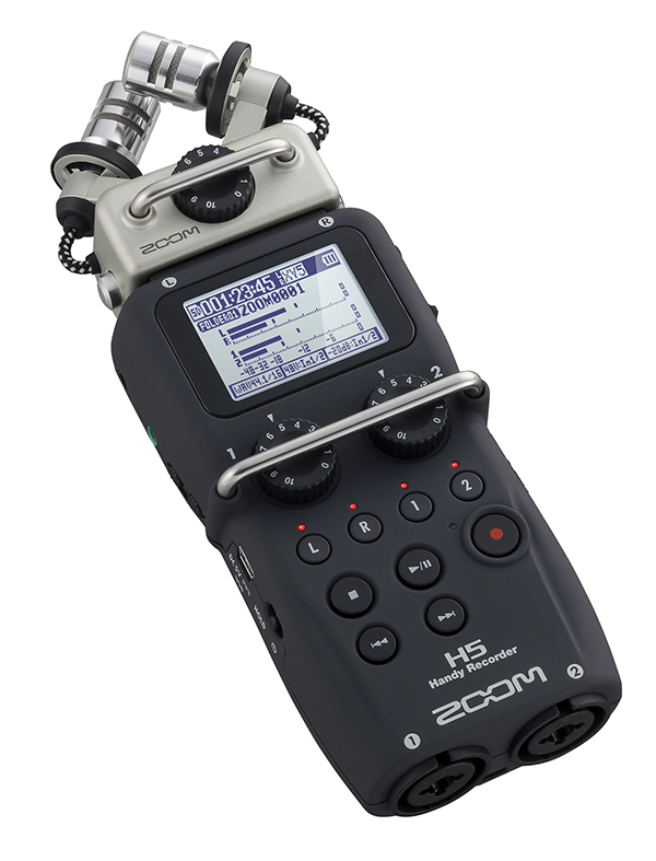 เครื่องบันทึกเสียง Zoom H5 Handy Recorder with Interchangeable Microphone System เปลี่ยนหัวไมค์ได้ พร้อมไมค์สเตอริโอ ราคา 7990 