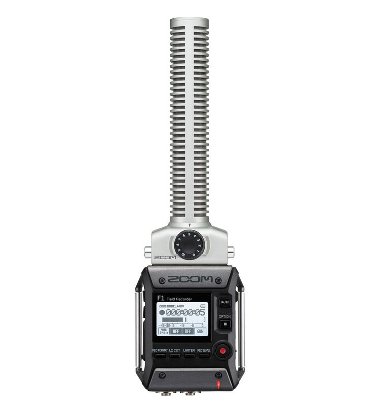 Zoom F1-SP Field Recorder with Shotgun Microphone เครื่องบันทึกเสียงภาคสนามขนาดพกพา พร้อมไมค์ช็อตกัน SGH-6 ราคา 8400 บาท
